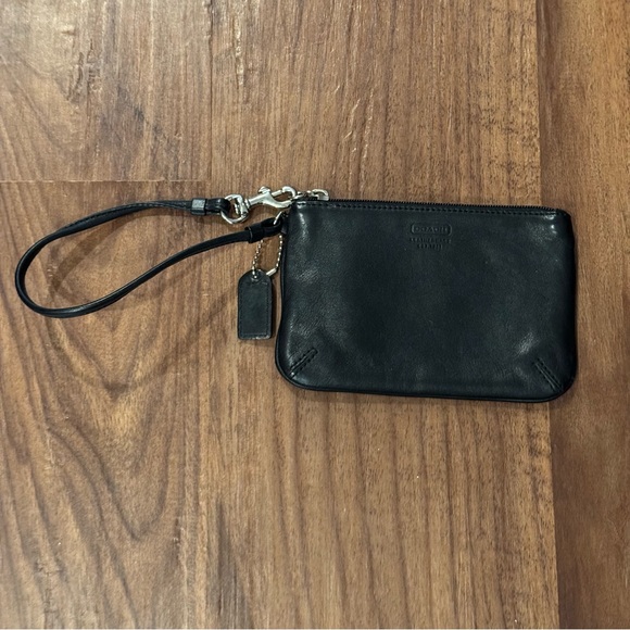 Coach Handbags - Black Leather Wristlet